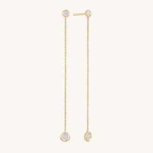 MEJURI - Micro-Pavé Diamond Rivière Earrings